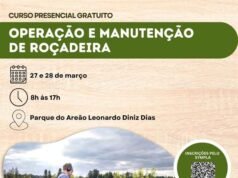 Oportunidade! Prefeitura de João Monlevade oferece curso gratuito de operação e manutenção de roçadeira