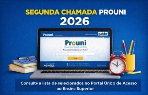 Ministério da Educação divulga segunda chamada do Prouni 2026. Confira prazos e regras