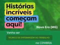 CENIBRA abre vaga para Técnico de Enfermagem do Trabalho em Nova Era