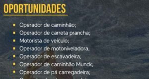 R&D Mineração abre vagas para operadores de máquinas e motoristas, envie seu currículo