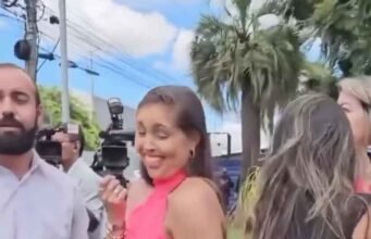 Vídeo em frente ao hospital onde Bolsonaro está internado gera discussão entre mulher e jornalistas