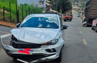 Colisão entre dois veículos deixa três feridas e mobiliza equipes de resgate do Sevor em João Monlevade