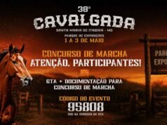 Santa Maria de Itabira se prepara para a 38ª Cavalgada com Concurso de Marcha e Premiação em Dinheiro