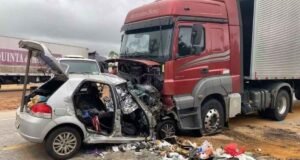 Pai, mãe, três filhos, avó e cachorro de estimação morrem em acidente na BR-251