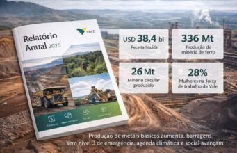 Vale divulga Relatório Anual 2025 com avanços em segurança, sustentabilidade e geração de valor