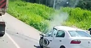 Vídeo; Acidente na BR-381 envolve equipe da TV Band Minas e deixa um morto em Sabará