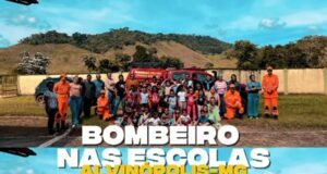 Bombeiros de Alvinópolis levam orientação e prevenção a escolas rurais