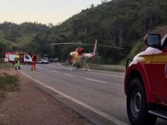 Capotamento na MGC-120 deixa vítimas presas às ferragens em Santa Maria de Itabira