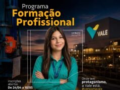 Vale abre inscrições para Programa de Formação Profissional 2026 com salário de até R$ 2,2 mil