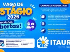 ITAURB abre vagas de estágio 2026 em Itabira; inscrições já estão abertas