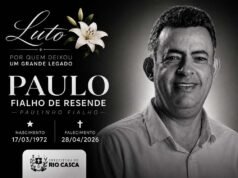 Prefeitura de Rio Casca emite nota de pesar pela morte do vice-prefeito Paulo Fialho