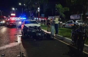 Vídeo; Motorista distraída com celular atropela três policiais em Minas