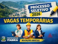 Salários de até R$ 6,9 mil; Novas vagas temporárias em Itabira têm inscrições abertas; veja como participar