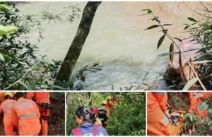 Mulher é resgatada após queda de 10 metros em cachoeira de Brumadinho
