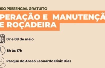 Prefeitura de João Monlevade promove curso gratuito de operação e manutenção de roçadeira no Parque do Areão