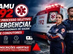 SAMU 192 abre Processo Seletivo Emergencial para Profissionais de Saúde e Condutores