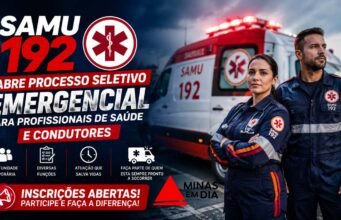 SAMU 192 abre Processo Seletivo Emergencial para Profissionais de Saúde e Condutores