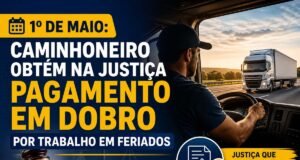 Saiba mais! 1º de maio: caminhoneiro obtém na Justiça pagamento em dobro por trabalho em feriados