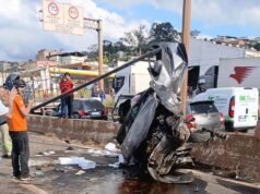Vídeo; Carreta desgovernada atinge 10 veículos no Anel Rodoviário e deixa duas pessoas feridas em BH