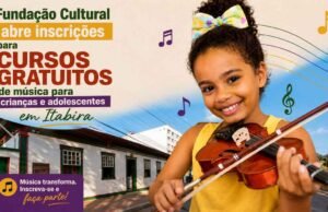 Fundação Cultural abre inscrições para cursos gratuitos de música para crianças e adolescentes em Itabira