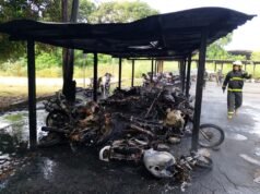 Vídeo: Timóteo; Incêndio destrói cerca de 35 motocicletas no estacionamento da Aperam