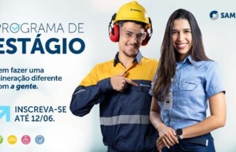 Samarco abre inscrições para Programa de Estágio 2026 com vagas em MG e ES, confira as cidades