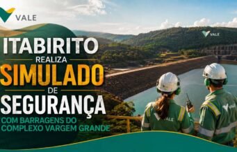 Itabirito realiza simulado de segurança com barragens do complexo Vargem Grande