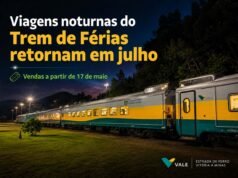 Viagens noturnas do Trem de Férias retornam em julho, com vendas a partir de 17 de maio